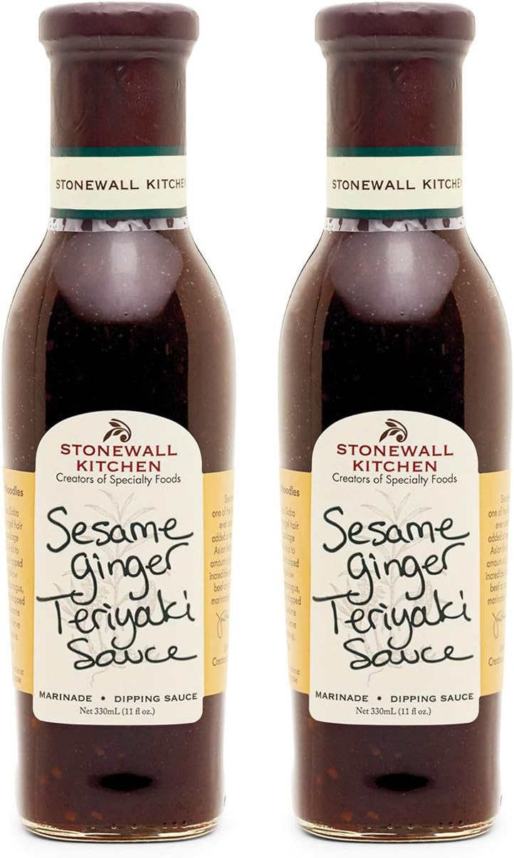 Stonewall Kitchen Sesame Ginger Teriyaki Sauce, 11 Ounces (Pack of 2)