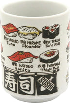 300ml/10oz Japanese Style Ceramic Mug Microwave Oven Can Be Used For Home Office Tea Cups-sushi