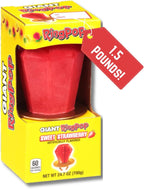 Giant Ring Pop Gift - 1.5 lbs (24.7 oz.) Strawberry Ring Pop - Large Oversized Treat - By Lyza's Sweets & Treats