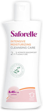 Saforelle Intensive Moisturizing Cleansing Care - 250 ml - Feminine Wash with Burdock Extract for Soothing Daily Cleansing
