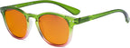 Eyekepper Ladies Blue Light Blocking Reading Glasses with Orange Tinted Filter Lens - Night Sleep Computer Readers Women - Green-Pink Frame +2.50