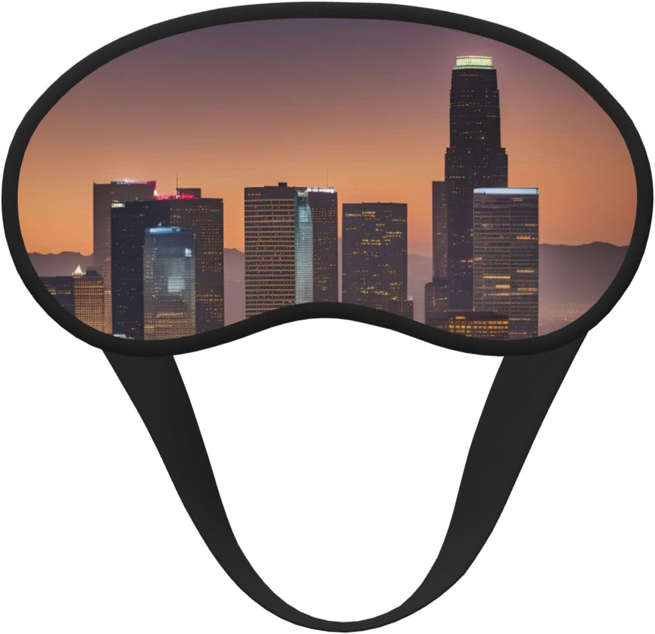 Los Angeles Skyline Sleep Mask 100% Light Blocking Eye Mask for Sleeping, Sleep Mask for Unisex for Travel/Nap