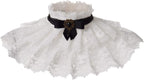 BLESSUME Lolita Neck Collar Elizabethan Ruff Gothic Lace Neck Ruff Collar