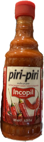 Piri Piri Sauce Peri Peri Incopil - Molho Picante hot pepper sauce - 180 ml/6.09 fl oz