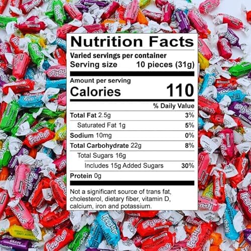 Tootsie Frooties Assorted Candy Mix (10 Fruity Flavors) - Tootsie Roll Taffies, Ultimate Fruity Variety Pack, Gluten Free, Peanut Free & Holiday Fruit Chews 1.5 Lb