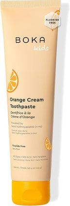 Boka Fluoride Free Toothpaste Nano Hydroxyapatite Toothpaste - Orange Cream Flavor, 4 oz 1Pk US Manufactured