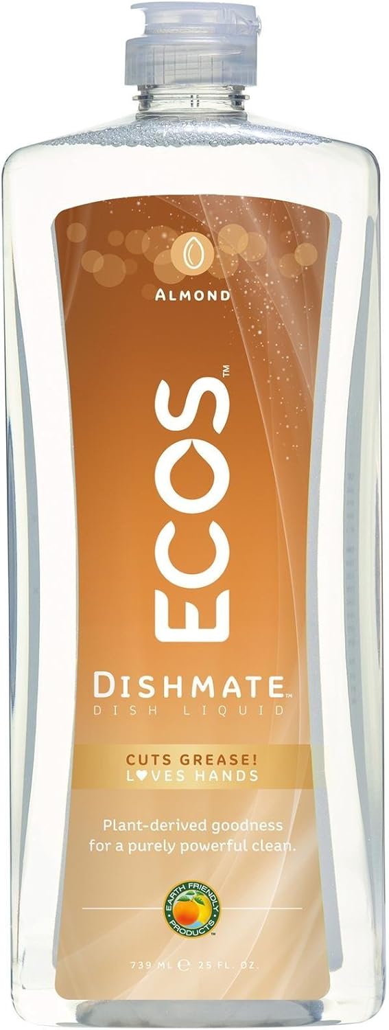 Dishmate Dish Liquid with Natural Almond, 25 Ounce
