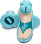 New Beach Sandal Walker Ski Glides for 1" Walker Tubes - 1 Pair (Turquoise)