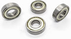 Wheelchair Fork Stem Bearing,Rollator Fork Stem Bearing,Front Wheel Fork Bearings,Compatible with 12MM axles,ID12*OD28*T8mm,Transport Chairs,Rollator,Wheelchair Replacement Parts(4pcs)
