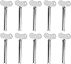 AUEAR, Stainless Steel Toothpaste Squeezer Tube Key Silver for Home Hair Dye (Set of 10)