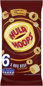 Hula Hoops BBQ Beef Flavour Potato Rings, 144 g
