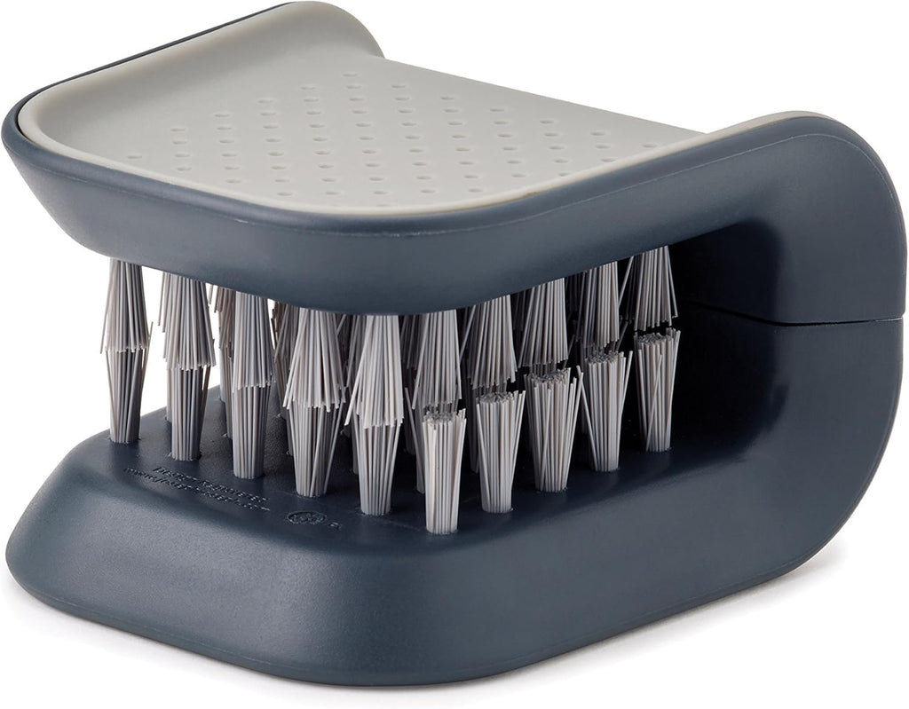 Blade Knife Cleaner Kitchen Washing Brush Chopsticks Cutlery Cleaning Brush Double-Sided Scrubber Multifunctional Knife Sponge (Gray)