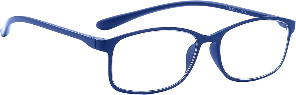 PROFLEX BluOptix Blue Light Filter Lightweight, Flexible, Scratch Resistant, Computer Reading Glasses, Unisex