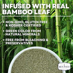 Hawaiian Bamboo Jade Sea Salt – Green Fine Sea Salt Infused with Real Bamboo Leaf Extract – For Finishing, Grilling & Seasoning – 14 oz Bag