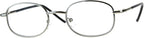 Mens Classic Metal Rim Rectangular Bifocal Reading Eye Glasses
