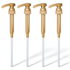 4 Pcs Coffee Syrup Pump Dispenser - Works as Skinny and Torani Syrup Pump - Fits Various 25.4 oz Bottles, Precise Dispensing 0.3oz & Lockable Design, Easy to Use & Clean, Ideal for Liquid & Pastes