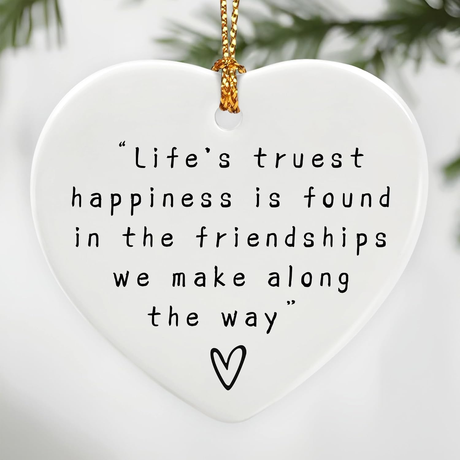 Friend Letterbox Gift, Friend Gifts | Appreciation, Inspirational & Thank You Friendship Gift, Friend’s Present Keepsake | Farewell Gifts, Christmas Ornament for Friends, Coworkers