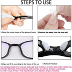 Eyeglass Nose Pads, Adhesive Anti-Slip Nose Pads, Soft Silicone Nose Pad Cushion for Glasses, Eyeglasses, Sunglasses, 12 Pairs(Clear)