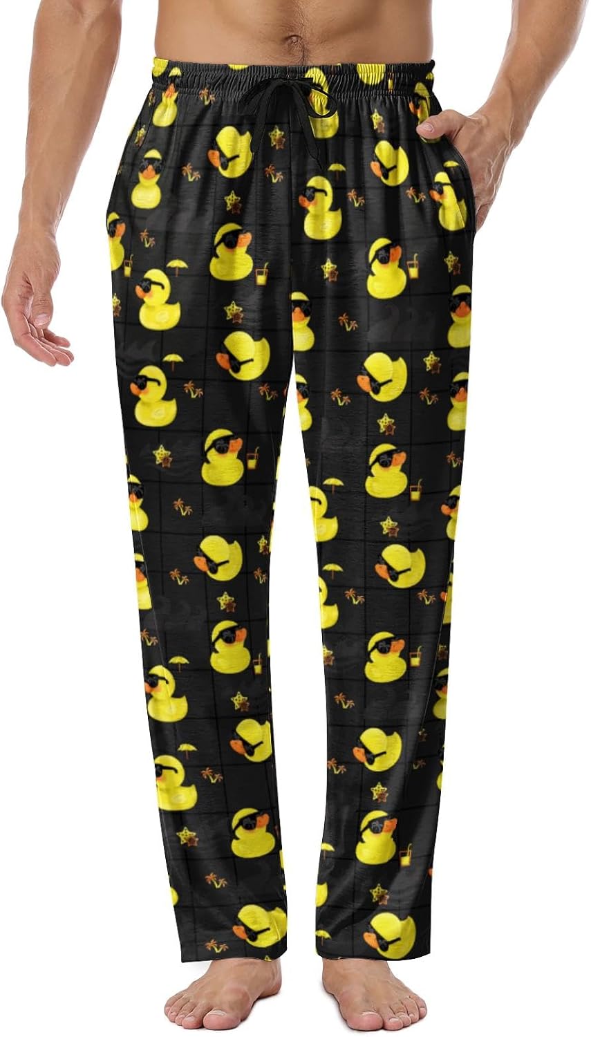 Mens Pajama Pants Soft Sleep Pants for men Lounge Pajama Bottoms with Pockets Drawstring