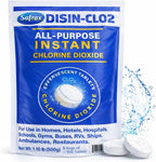 DISIN-CLO2 Multi-Purpose Instant Chlorine Dioxide Tablets – Fast-Acting Cleaning & Deodorizing Tablets for Home, Kitchen & Travel – Freshness Booster for Surfaces, Water Containers & Everyday Use