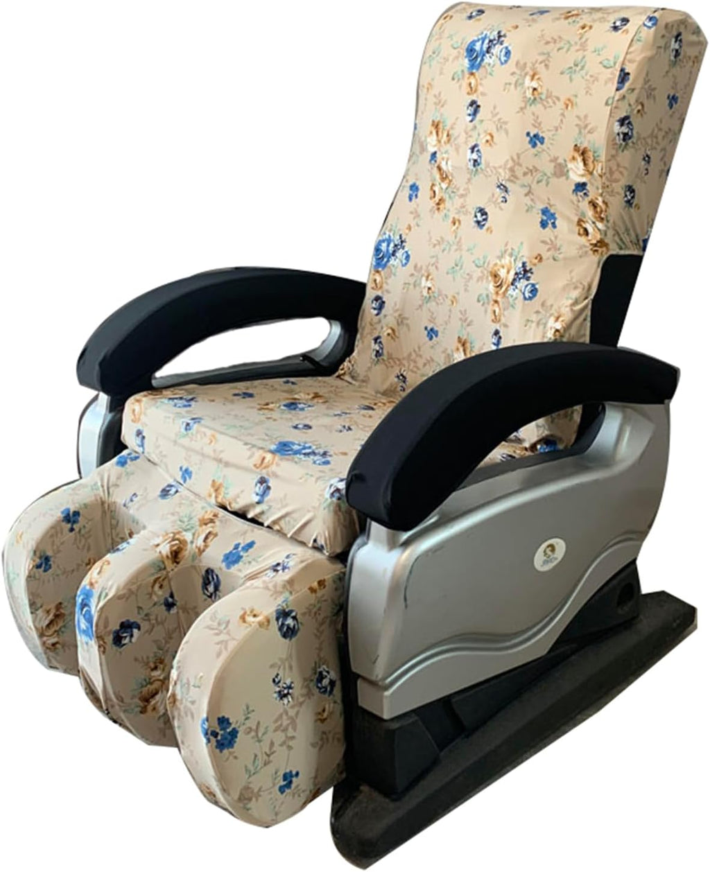Shiatsu Massage Chair Cover, Washable Printing Massage Chair Cover Stretch Fabrics Recliner Wing Chair Slipcovers for Old-Style Massage Chairs,Suit 1
