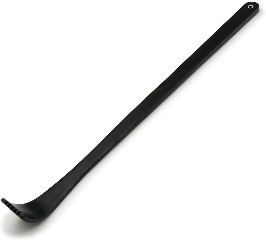 Tomorotec 100% Natural Wood Back Massager, Therapeutic Back Scratchers, Body Relaxation Massager Set for Itching Relief (16 inch, Black)
