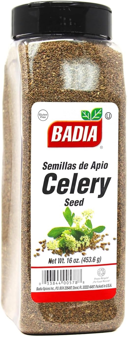 Badia Celery Seed Whole 16 oz – Aromatic & Bold Flavor for Pickling, Cooking, and Seasoning