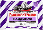 Fishermans Friend Blackcurrant Flavour Lozenges with Sweeteners 25g-PACK-OF-12 by Fishermans