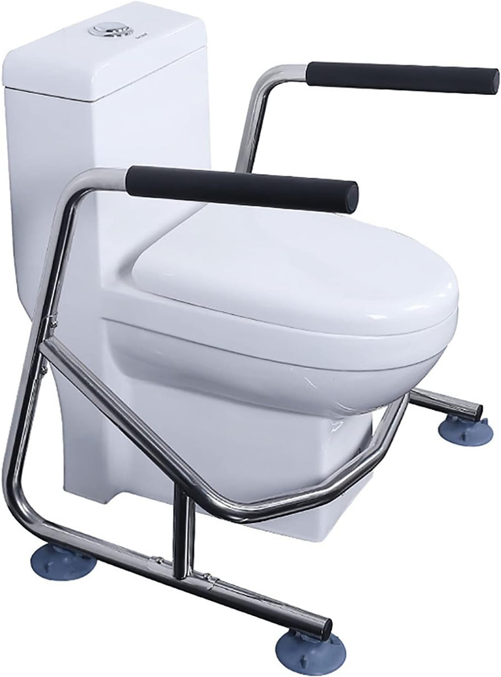 Toilet Surround Frame, Non-Slip Stainless Steel Toilet Safety Frame, Bathroom Toilet Seat Aids, for Elderly, Disabled, or Handicapped