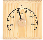 0~140℃ Wooden Thermometer Wall Mounted, Temperature Measurement Sauna Room