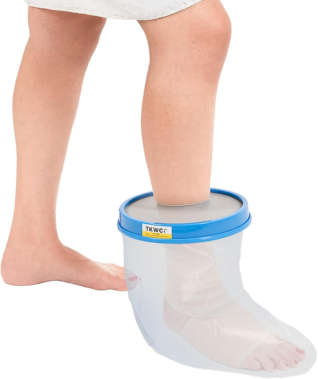 TKWC INC Water Proof Leg Cast Cover for Shower - Watertight Foot Protector (Foot & Ankle)