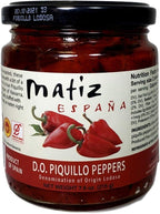 Matiz Espana Piquillo Peppers, Denomination of Origin Lodosa, 7.6 ounce (1 Jar)