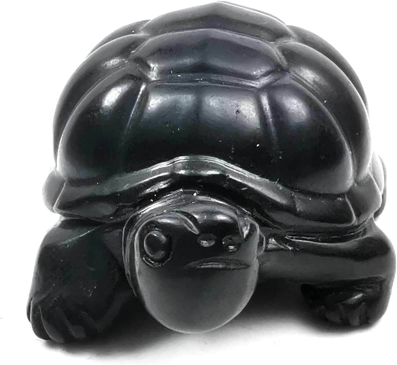 RICHRAIN Shungite Turtle, Pocket Shungite Home Protection Crystals and Stones