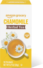 Amazon Grocery, Chamomile Herbal Tea Bags, 20 Ct