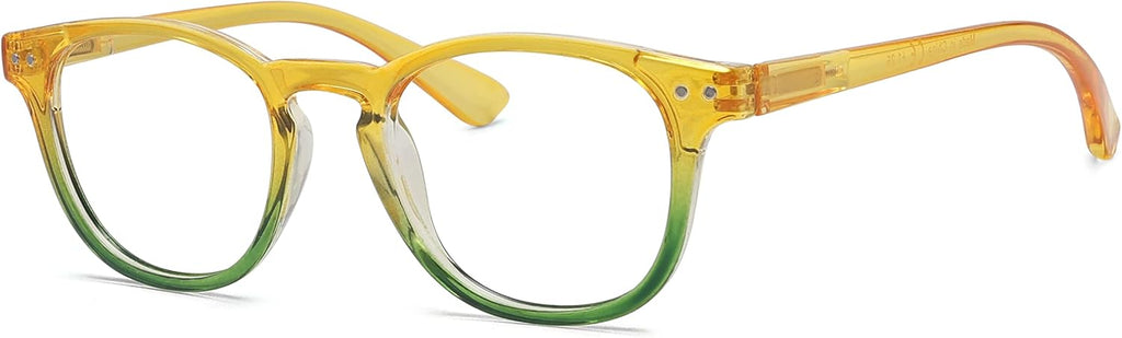 Eyekepper Fashion Readers Womens Reading Glasses (Yellow-Green Frame, 0.50)