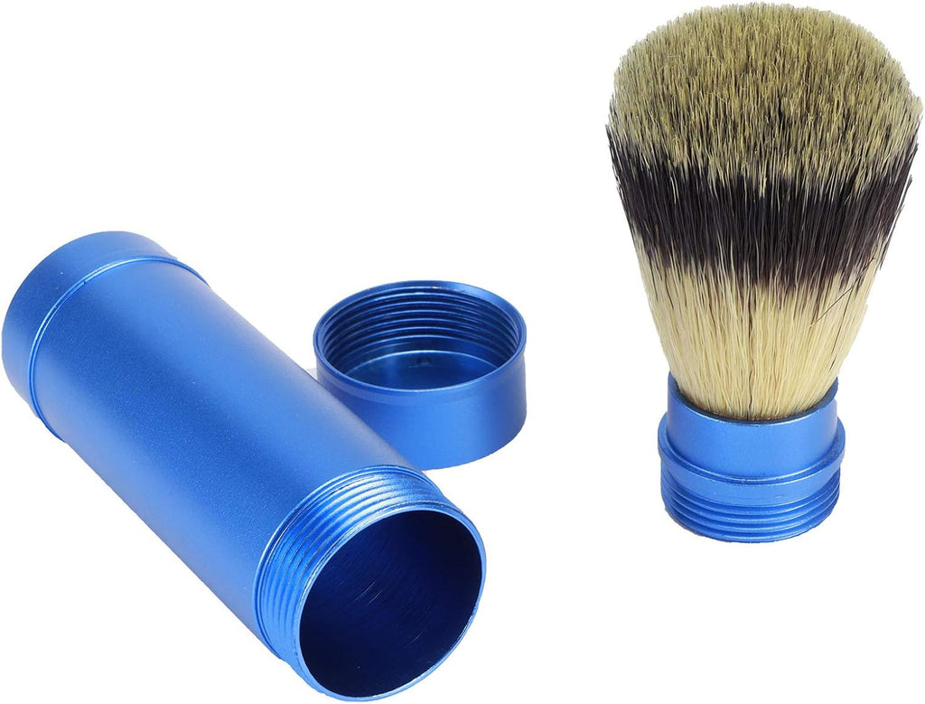 Shave Brush, Badgers Hair Shaving Brush Men Portable Beard Brush Facial Foaming Shaving Brush Travel Facial Cleanup Grooming Tool