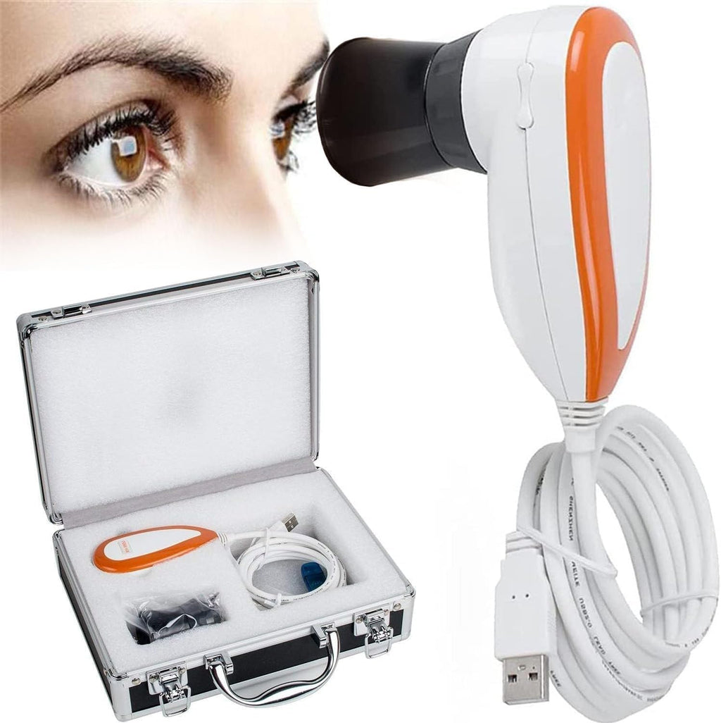 Iris Analysis Camera, 5.0 MP USB Iris Analyzer Iridology Camera, with HD 30x Iris Lens and Driver-Free Analysis Software Eye Iridology Camera for Beauty Salons