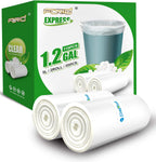 FORID Small Clear Trash Bags, 1.2 Gallon Tiny Garbage Bags, 110 Count Wastebasket Bin Liners for Bathroom Bedroom Office Garbage Can 5 Liters - Thick & Durable Trash Bag