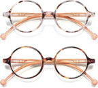 Round Reading Glasses Women Men Blue Light Blocking Circular Readers Unisex Ultra Lightweight Circle Cheaters Glasses