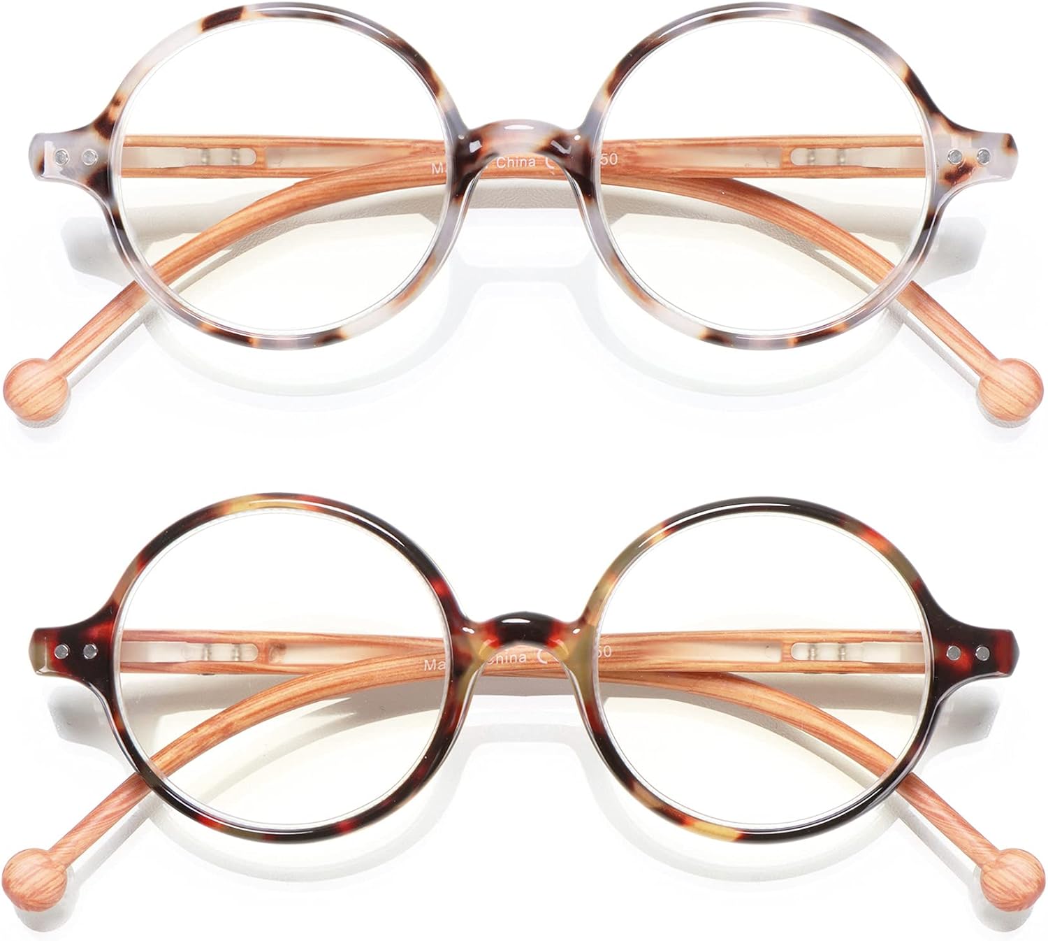 Round Reading Glasses Women Men Blue Light Blocking Circular Readers Unisex Ultra Lightweight Circle Cheaters Glasses