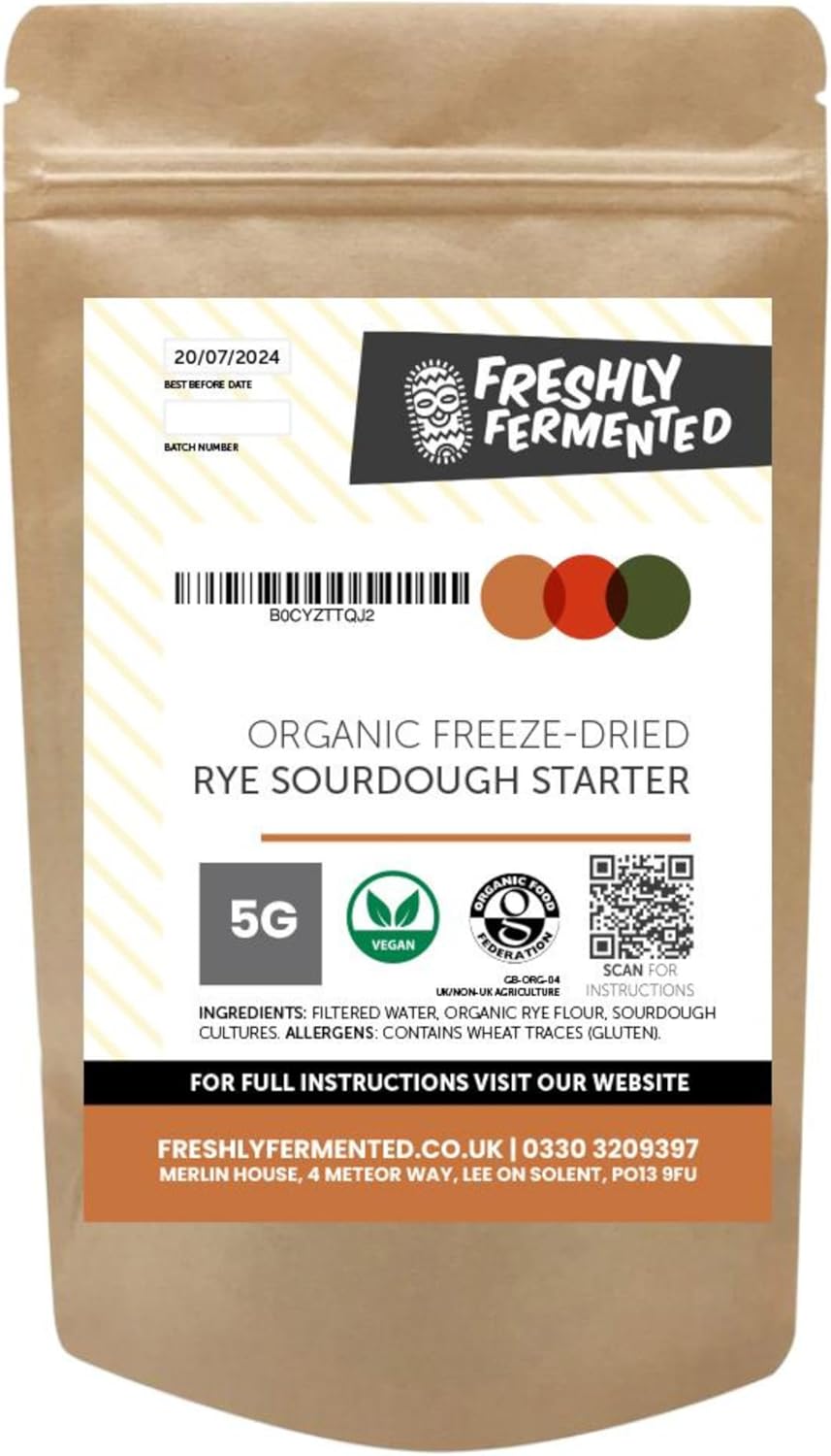 Freshly Fermented - Certifed Organic Sourdough Starter - Rye