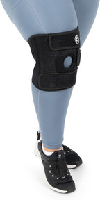 KARM Plus Size Knee Brace for Women & Men Plus Size - Adjustable Copper Knee Support Brace for Meniscus Tear, Arthritis Pain, Compression with Side Stabilizers - Obese People (XL/XXL/3XL)