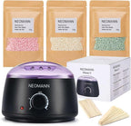 Waxer II Waxing Kit for Women and Men Non-Sticky, Teflon-Coated - Wax Warmer for Hair Removal incl. 300g Wax Beads, 20 Spatulas