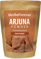 Herbsforever Terminalia Arjuna Bark Powder -Heart Strong & Cardik Rejuvenating Tonic, Wild Harvested -Non GMO, Vegan-2X Potency | Ultra Clean |NO Sand & Mud| Steam Sterilized|16oz-1LBS|BPA Free