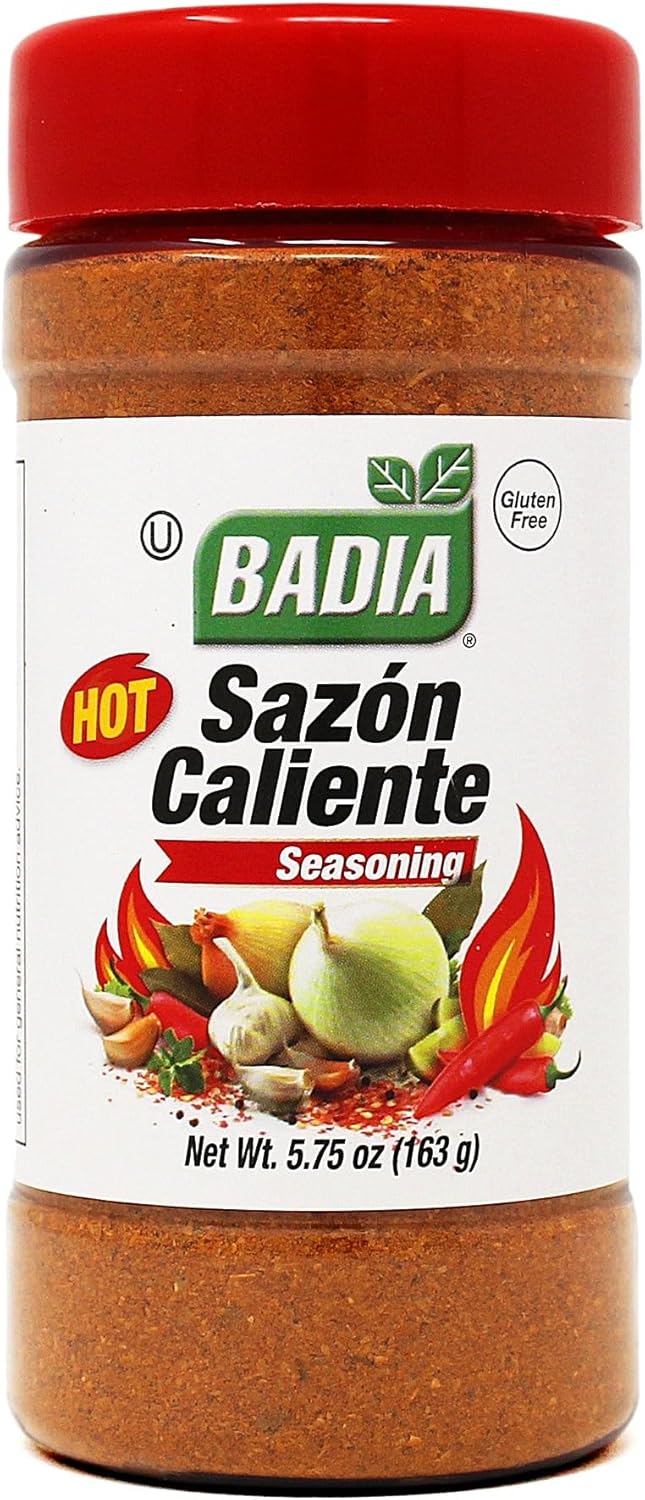 Badia Sazon Caliente 5.75 oz – Latin Inspired Spicy All Purpose Seasoning – Gluten Free