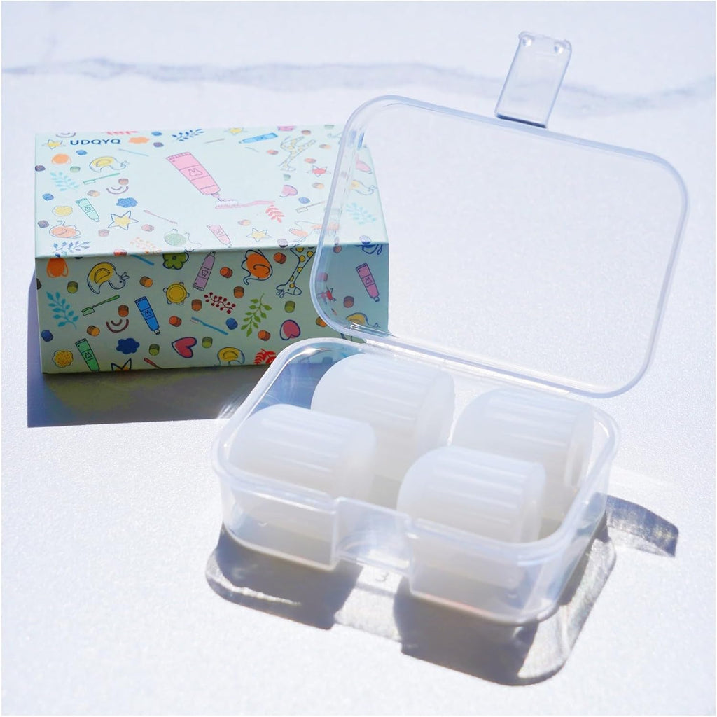 Self Closing Toothpaste Caps - Silicone Toothpaste Cap, Mess-Free Toothpaste Pump, Toothpaste Caps for Kids, Adults, Toothpaste Dispenser Squeezer Lids for Bathroom Accessories