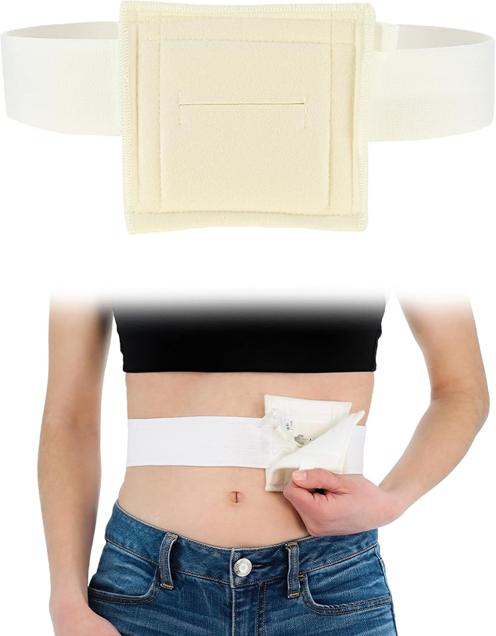 Core Products NelMed G-Tube Holder – Feeding Tube Belt Holder for PEG, G, J Tubes – Adjustable, Discreet Support for Tube Feeding – Large/XLarge (45-60 inch Waist)