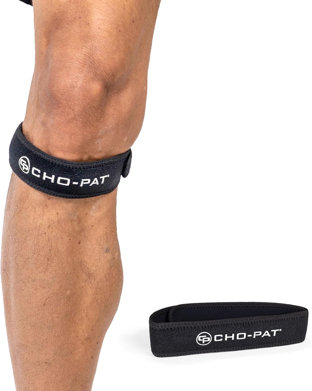 Cho-Pat Patella Knee Strap, Fully Adjustable Support for Runner’s Knee, Chondromalacia, and Knee Pain, OSFM