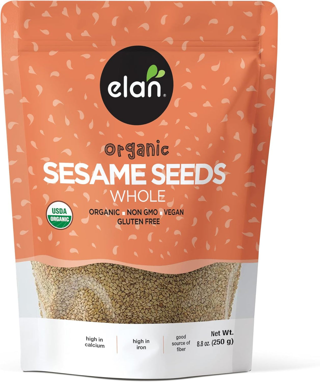 Elan Organic Sesame Seeds, Non-GMO, Vegan, Gluten-Free , 8.8 oz