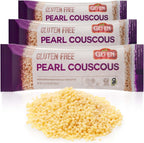 Gefen Gluten Free Israeli Pearl Couscous 7oz (3 Pack) | Natural Ingredients | Grain Free| Soy Free | Kosher (Including Passover)